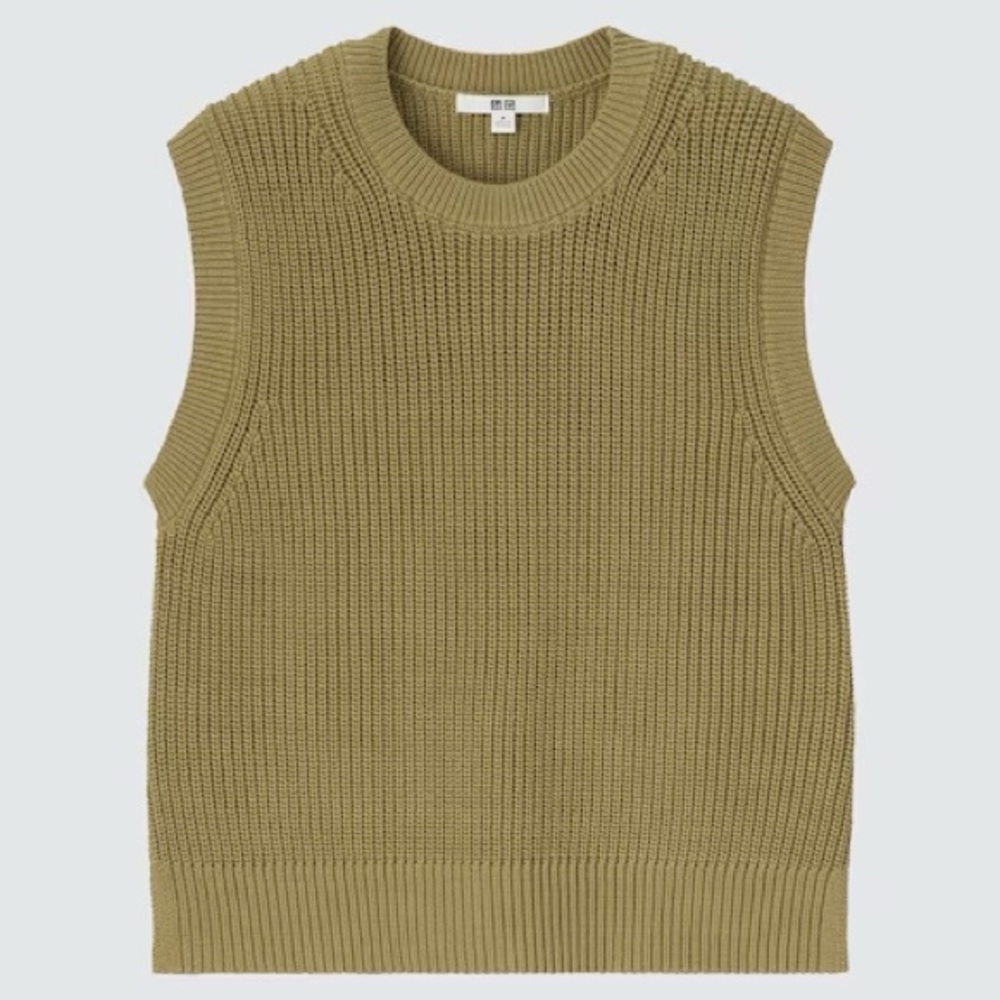 WASHABLE CREW NECK VEST - Size S